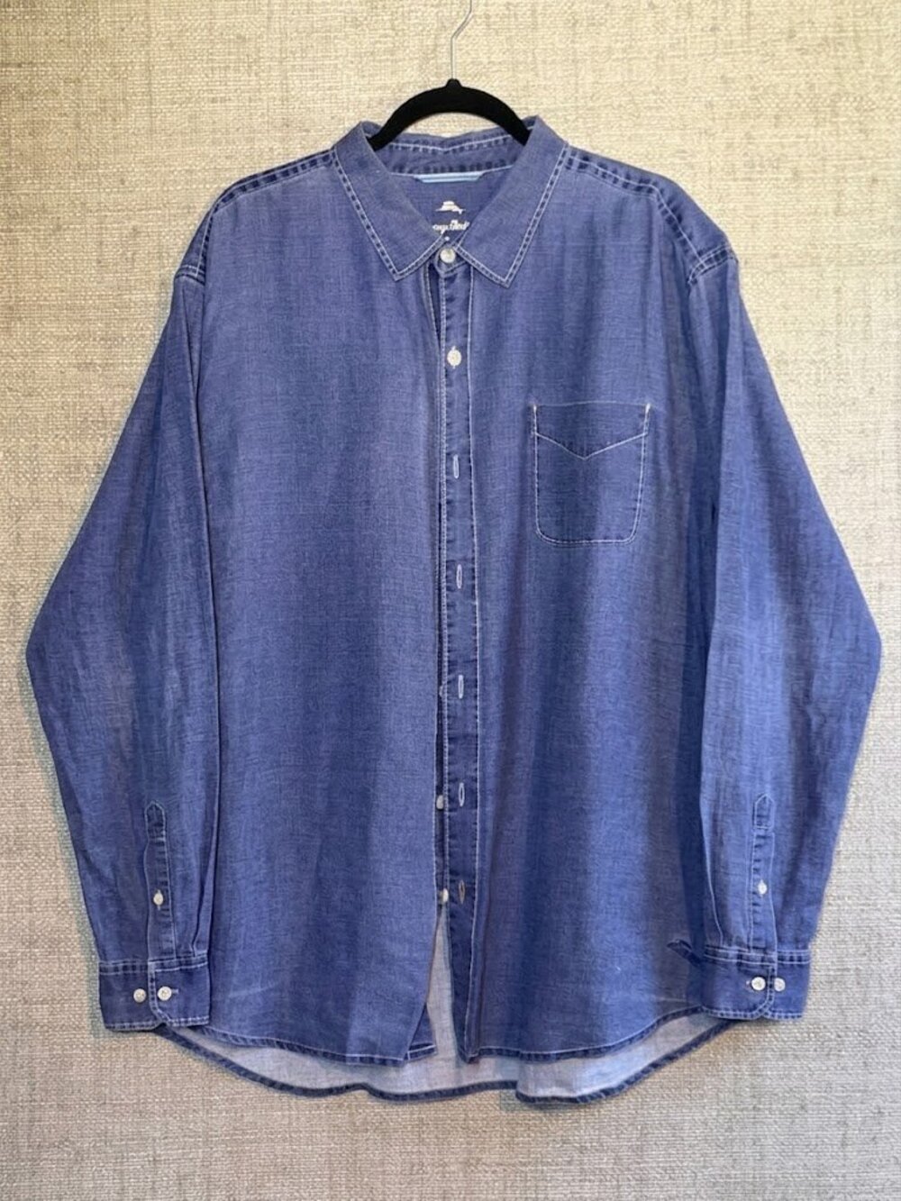 Tommy Bahama Indigo Blue Denim Button-Down Shirt